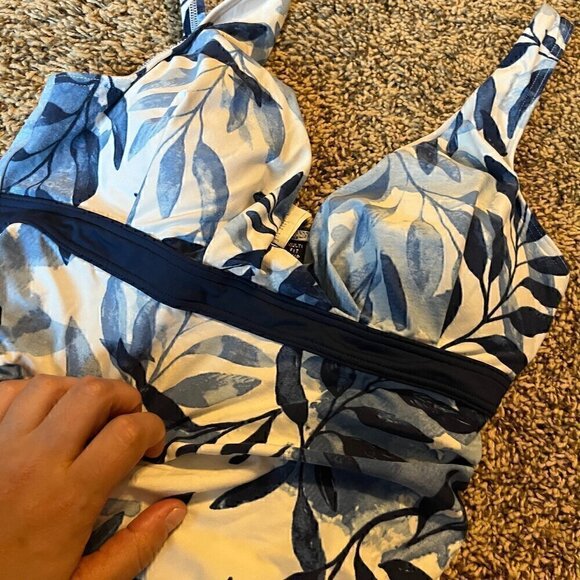 Nip Tuck Blue Oasis Louise one piece swimsuit - Picture 2 of 5